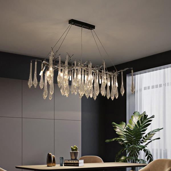 110 - 240 Вт G9 Высококачественные подвесные светильники искусственно вздутое пузырьковое стекло