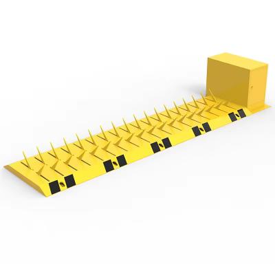 Heavy Duty Structure Galvanized Steel And Yellow-Black Painted Surface Mount Electromechanical Tyre Killer
