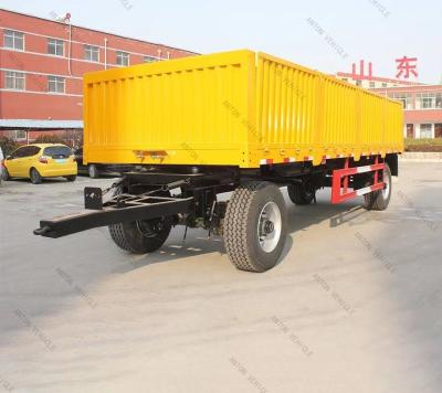 Low Bed Full Semi Trailer Without ABS Anti-lock Braking System And 2/3 Axles