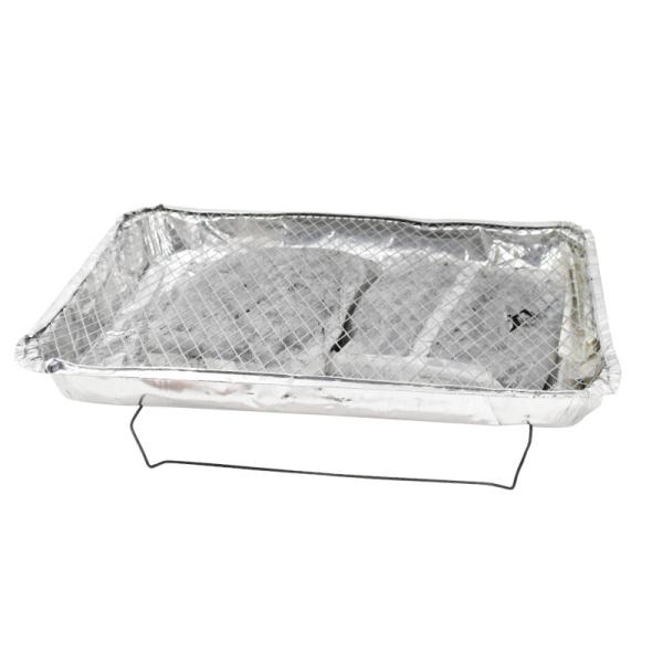 Одноразовый угольный гриль 48х31х6см Мгновенный мини угольный гриль