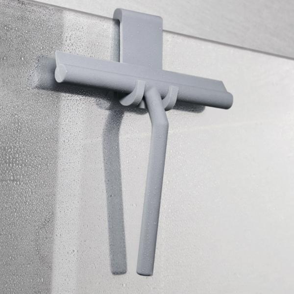 Black Silicone Window Squeegee For Shower Glass Mirror Snow Cleaner