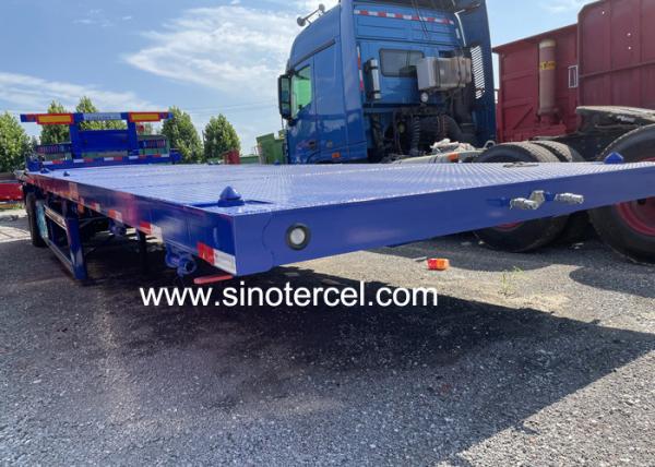 Três eixos de cama plana semi-reboque SINOTERCEL 40 Ft semi-reboque