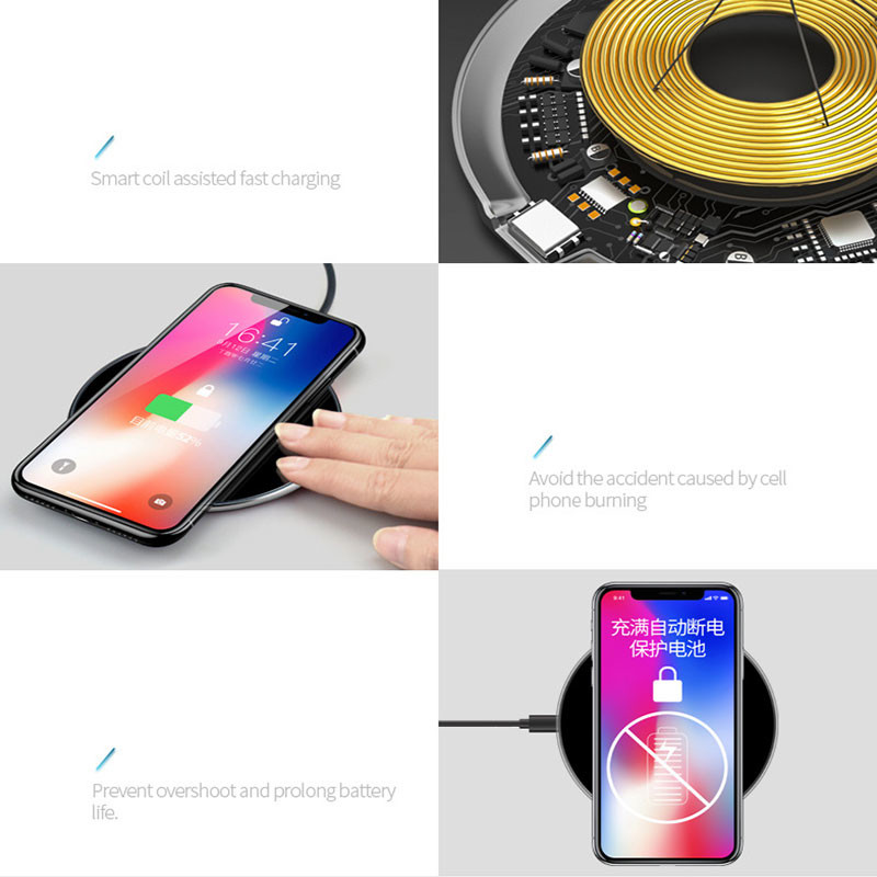 подарок заряжателя 10W 15W OVP OCP небольшой беспроводной для  и Iphone