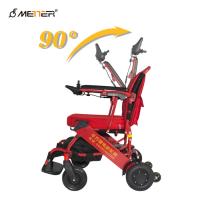 Fauteuil roulant se pliant léger rouge de la puissance 18KG d'aéroport