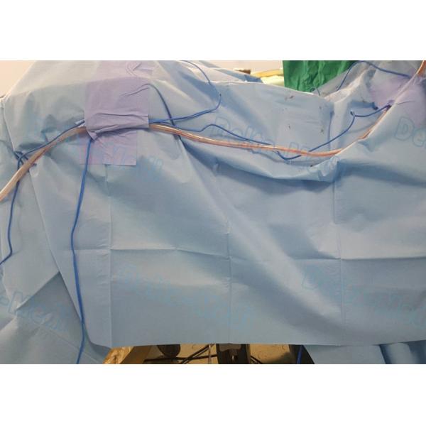 Spine Surgery Disposable Surgical Drapes With Liquid Collection Pouch And Insice Film