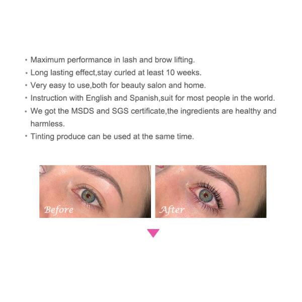 Kit higiénico de elevación de pestañas DIY con esencia de cuidado posterior de elevación de pestañas