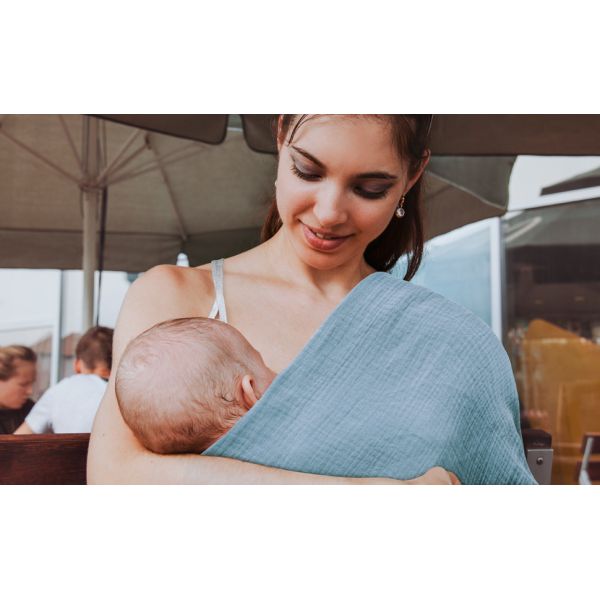 2-Pack Muslin Swaddle Blankets, Neutral Receiving Blanket Swaddling Clothes for Newborn