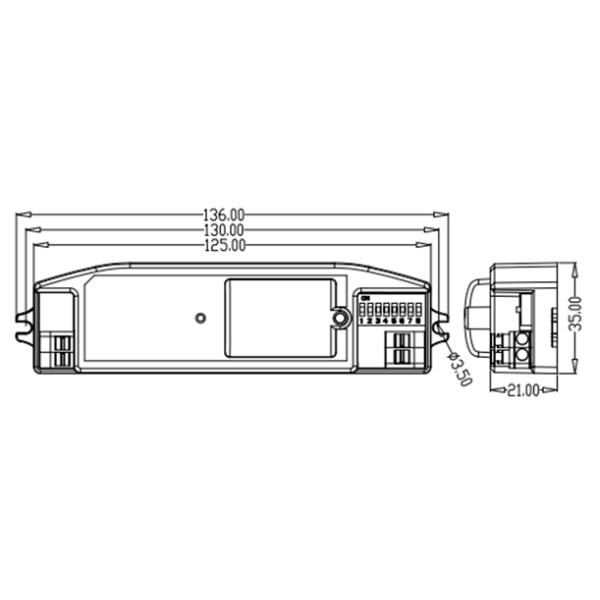 Integración del sensor de movimiento de la microonda y del sensor MLC16C-P4 220-240Vac de la luz del día