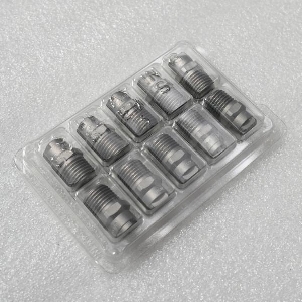 Buse haute pression pour balayeuse Zoomlion - Acier inoxydable 316, jet en éventail à 50° pour véhicules de nettoyage