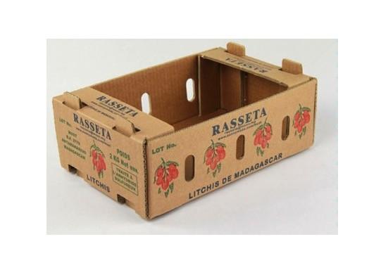 Eco - Friendly Vegetables Packing Boxes , Plain Cardboard Boxes For Food Packaging
