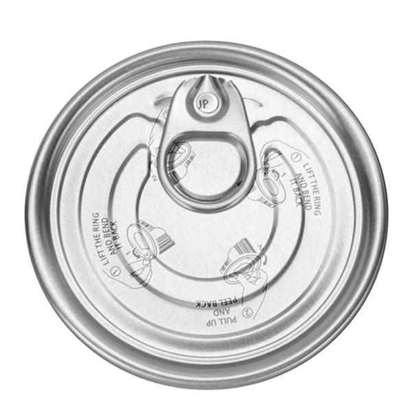 Recycler facilement le couvercle de la boîte en aluminium ouverte pour les conserves