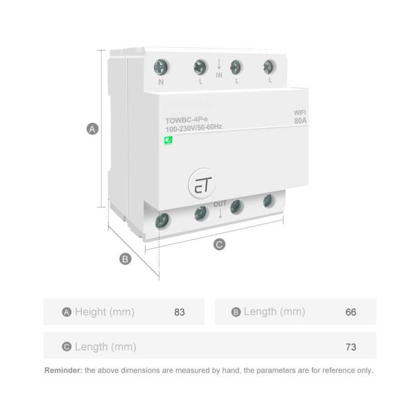 Din Rail WIFI Circuit Breaker Switch Remote Voice Control by Ewelink APP for Home mcb timer 110V 220V 380V