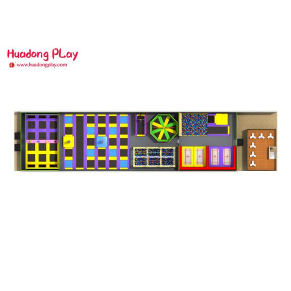 Multi - Function Indoor Trampoline Equipment Commercial 700 Sqm Eco - Friendly