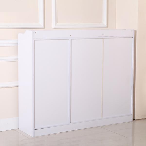 Taille en bois des portes 100cm du Cabinet 3 de Cabinet de chaussure de forces de défense principale de mélamine