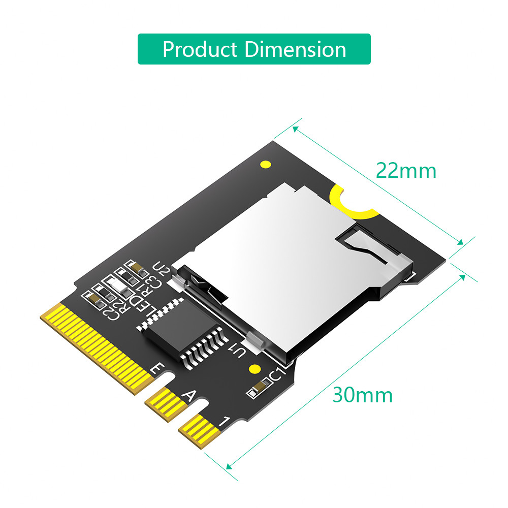 Новая версия Micro SD Card TF SDHC SDXC To NGFF Ключный адаптер A-E