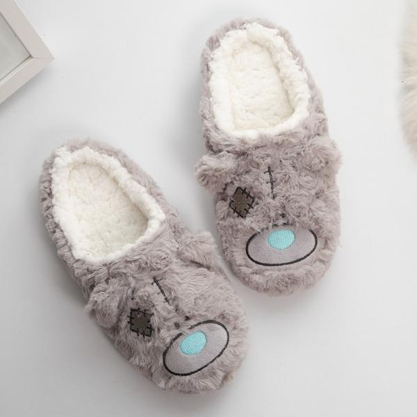 Ladies Girls Warm Non Slide Winter Indoor Slippers House Shoes Fleece Home Slides