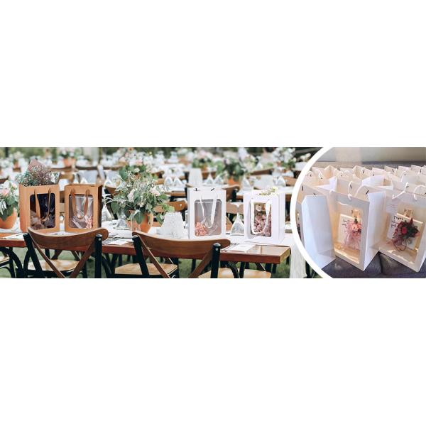 Bags With Window 10x7x5 Gift Bags For Mother'S Day Proposal Candy Gift, Festival Gift Packaging