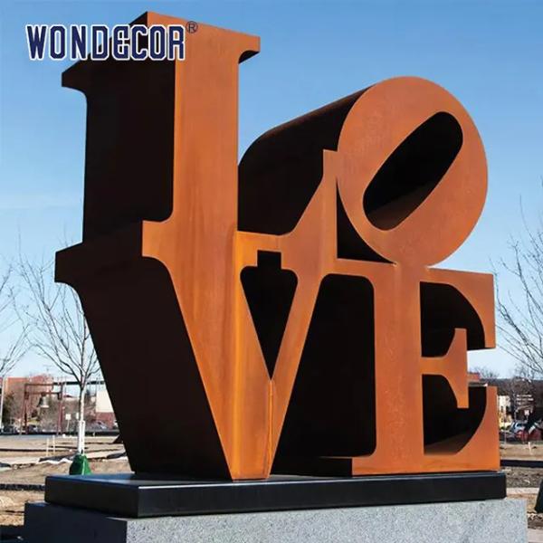 Конспект сада большой скульптуры Кортен 230км стальной современный открытый