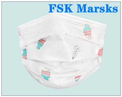 FDA CE Certificated Kids Face Mask Non Woven Surgical Mask For Mouth / Nose