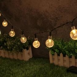 Solar String Lights Outdoor Christmas 8 Lighting Modes Fairy Waterproof Flexible Cord Perfect for Christmas Party Decor Garden