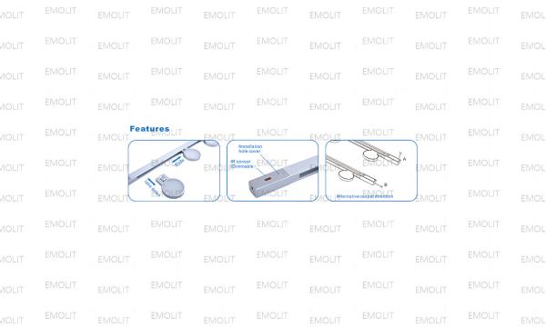 Aluminum IR Sensor Dimmable Track LED Furniture Lamp Set High Lumen CE Approval