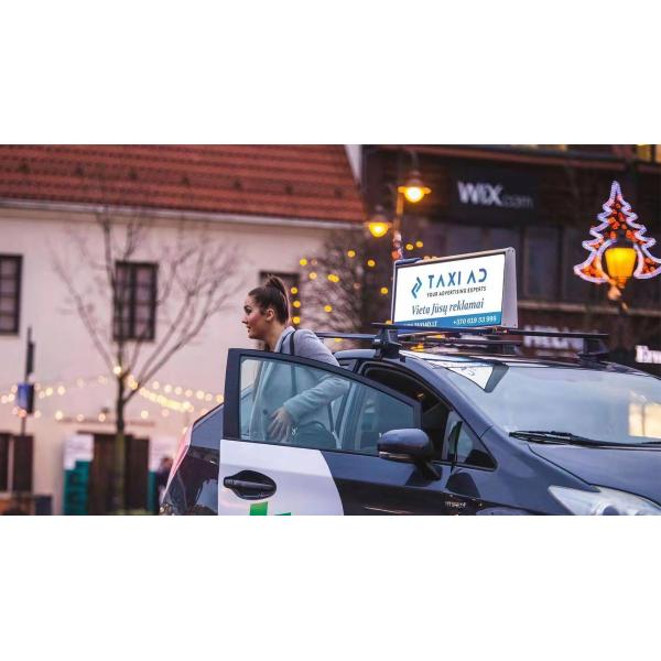 экран СИД цифров знаков рекламы такси 1010*399*109mm верхний