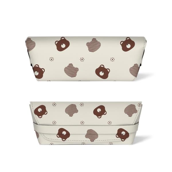 Simple Portable Leather Sublimation Glasses Bag Custom Glasses Case For Sublimation Photos Printing