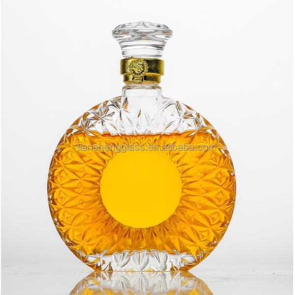 100ml 200ml 250ml 500ml 700ml 750ml Transparent Glass Bottle Water Bottle with Glass Cork Customized