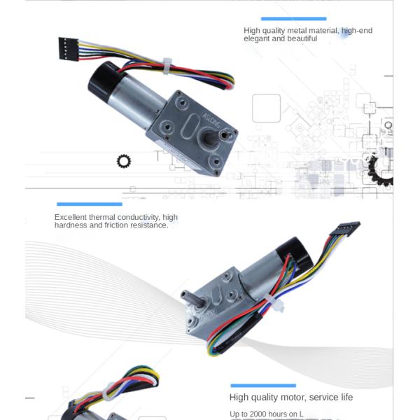 Шестерня червя DC ASLONG JGY-370GB едет на автомобиле высокий редуктор вращающего момента 12v