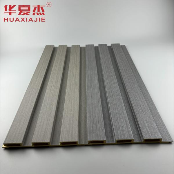 Оптовая горячая продажа тёмно-серого цвета стеновой панели wpc деревянные зерна wpc флатованные панели wpc для внутренней декорации стен