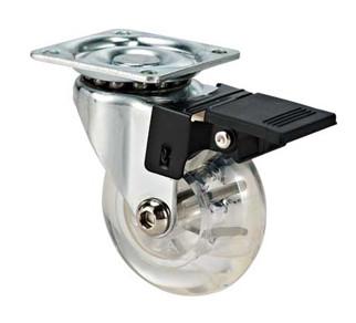 1.5 inch furniture caster wheel locking wheels pu caster