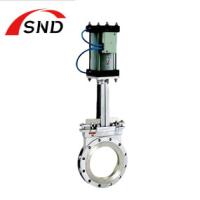 Stainless Steel Pneumatic Knife Gate Valve DN50-1000mm Used In Papermaking Petrochemical Mining Drainage