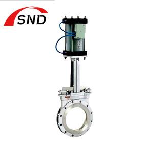 Stainless Steel Pneumatic Knife Gate Valve DN50-1000mm Used In Papermaking Petrochemical Mining Drainage