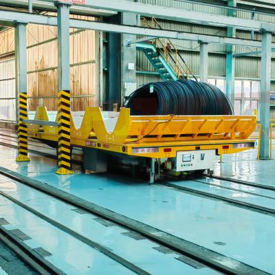 10T Electric Rail Transfer Cart Battery Transfer Cart Coil Transport Vehicle