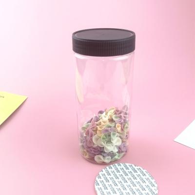 Frascos plásticos vazios do armazenamento do alimento do espaço livre de 20 onças 600ml FDA com tampas