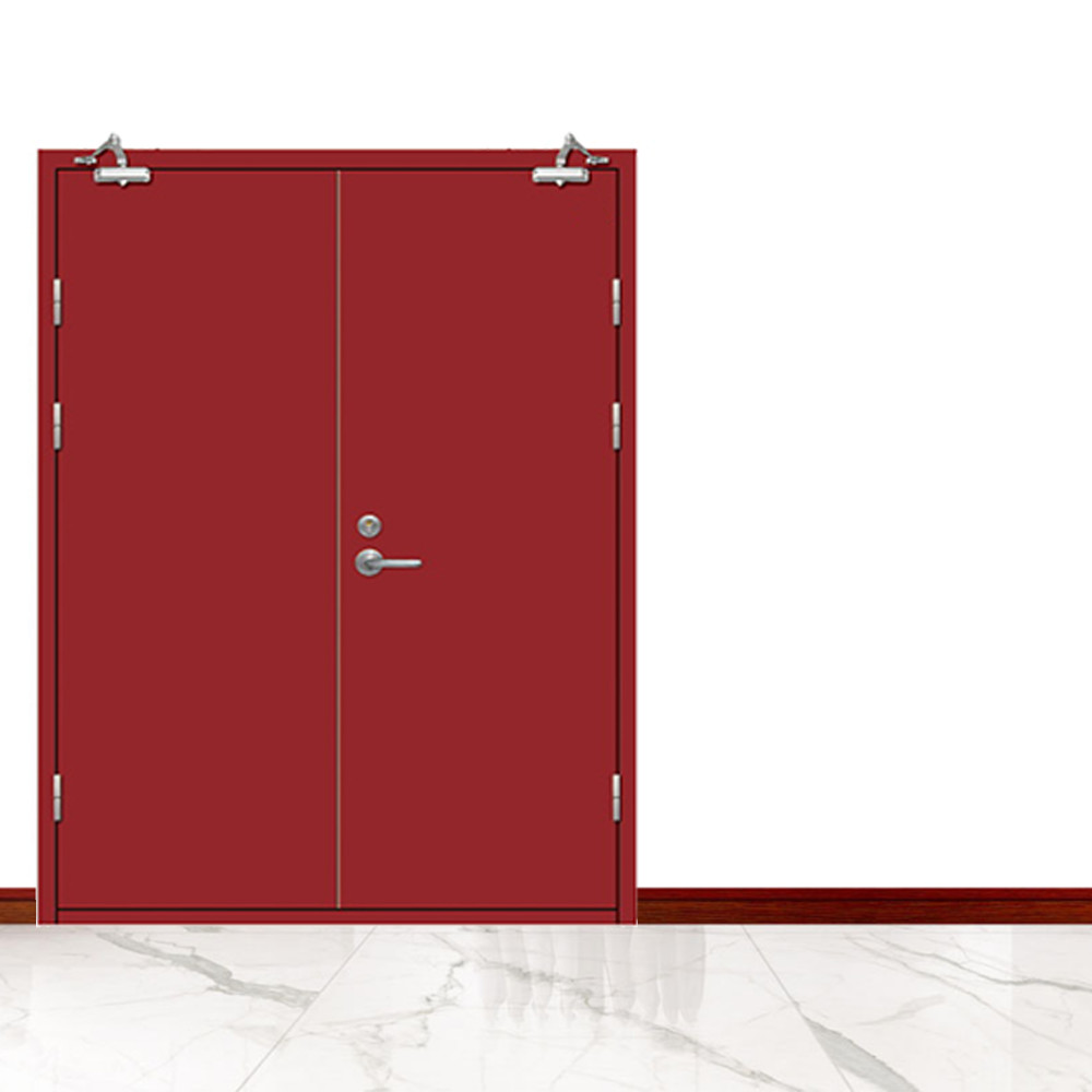 Modern Single Steel Security Entry Doors Fire Proof Rated Exit Door UL 90mins Sound Proof Fire Door Flush