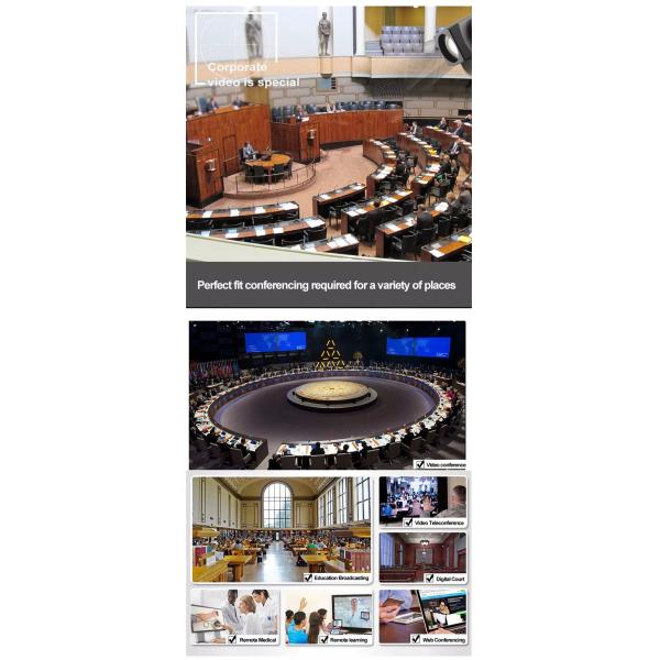 3x Optical Zoom Auto Focus Lens USB 2.0 HD PTZ Video Conference Camera Skype Zoom Office Meeting Webcam 30 sqms