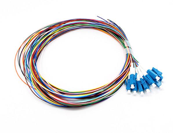12 Color Fiber Optic Cable Pigtail Set Singlemode G652D G657A1 LCUPC SM Simplex