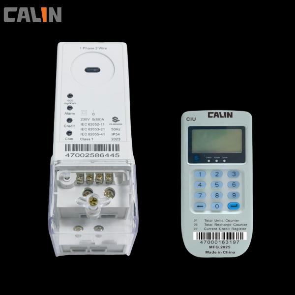 Split Type STS Prepaid Meters , Din Rail Power Meter With Ciu Pole Mounting