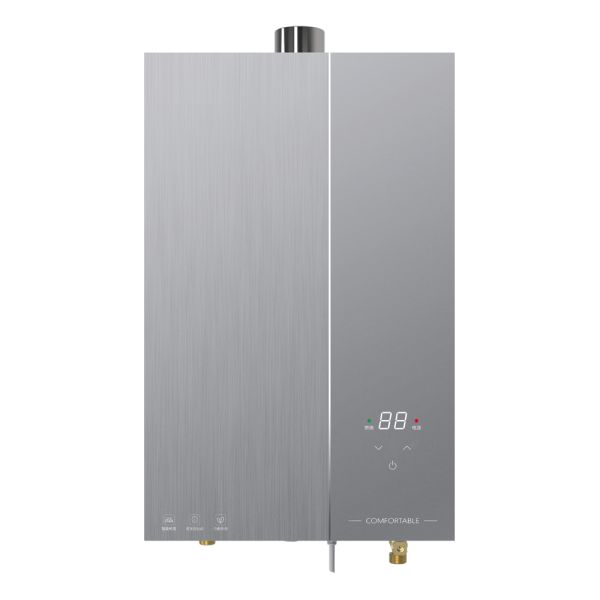 Compact 12L residential  Gas Water Heater Pure Copper Heat Exchanger Tempered Glass Panel