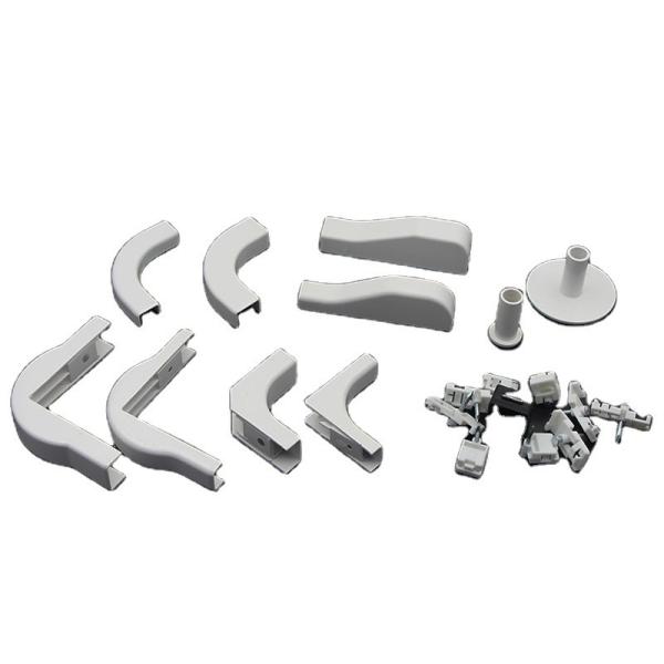 Kazakhstan Market Round White Fiber Optic Plastic Accessories for Space-Saving Wiring