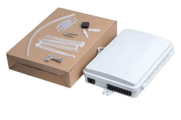 2-8 Capacité de fibre Boîte de terminaison à fibres optiques Compatible avec le séparateur PLC et l'adaptateur SC/LC