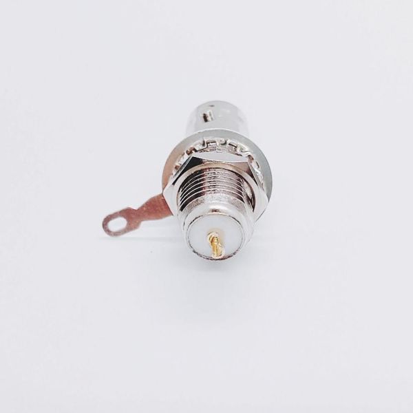 BNC Female RF Connector Nickel Plated Brass 50 Ohm DC-4GHz Bulkhead Jack