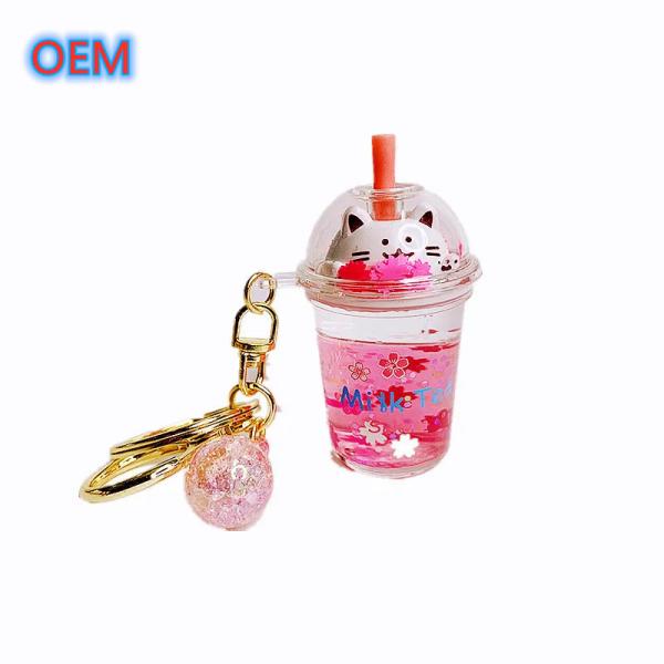 Custom 3D PVC plástico Animal Anime Keychain OEM Design Carinhosos Keychain de plástico