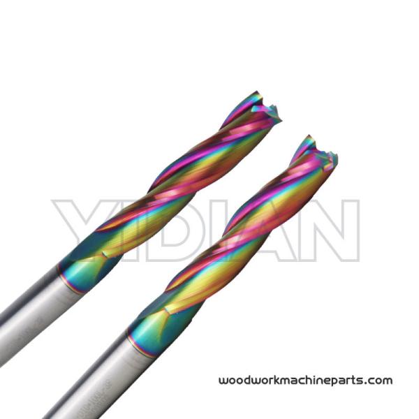 3 Flutes Spiral Coated Fine End Mill for multi-layer board, plywood, density board