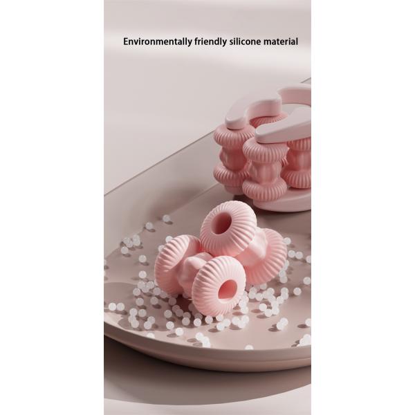 Double Side Finger Massage Roller Joint Soothing and Slimming Tool Silicone Fingers Massager with Plastic Material