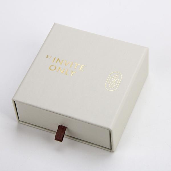 EPS CDR Aseptic Hot Stamping Box Gold Jewelry Paper Logo SGS