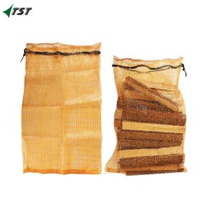 30L 40L 60L 80L  Tubular Mesh Bag With UV Protection For Firewood 