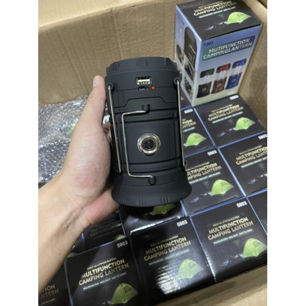 Solar Camping Light 18650 Outdoor USB Rechargeable Flickering Flame Mining Lanterns LED Emergency Portable Lighting