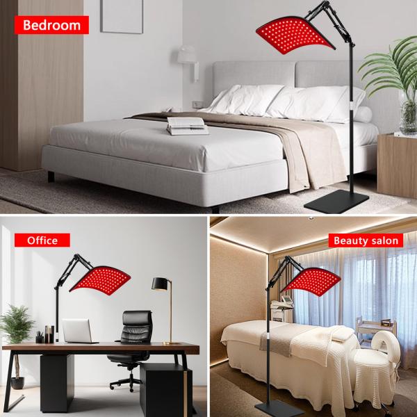 Pain Relief Red Light Therapy Panel with Stand and Customizable Output